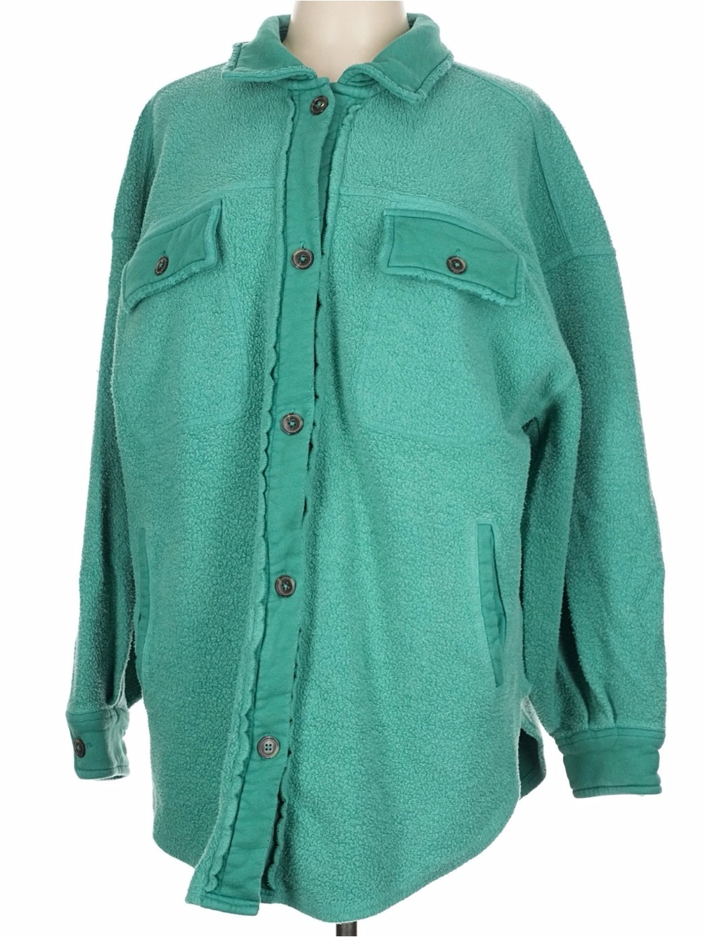 Teal Green Free People Ruby Shacket